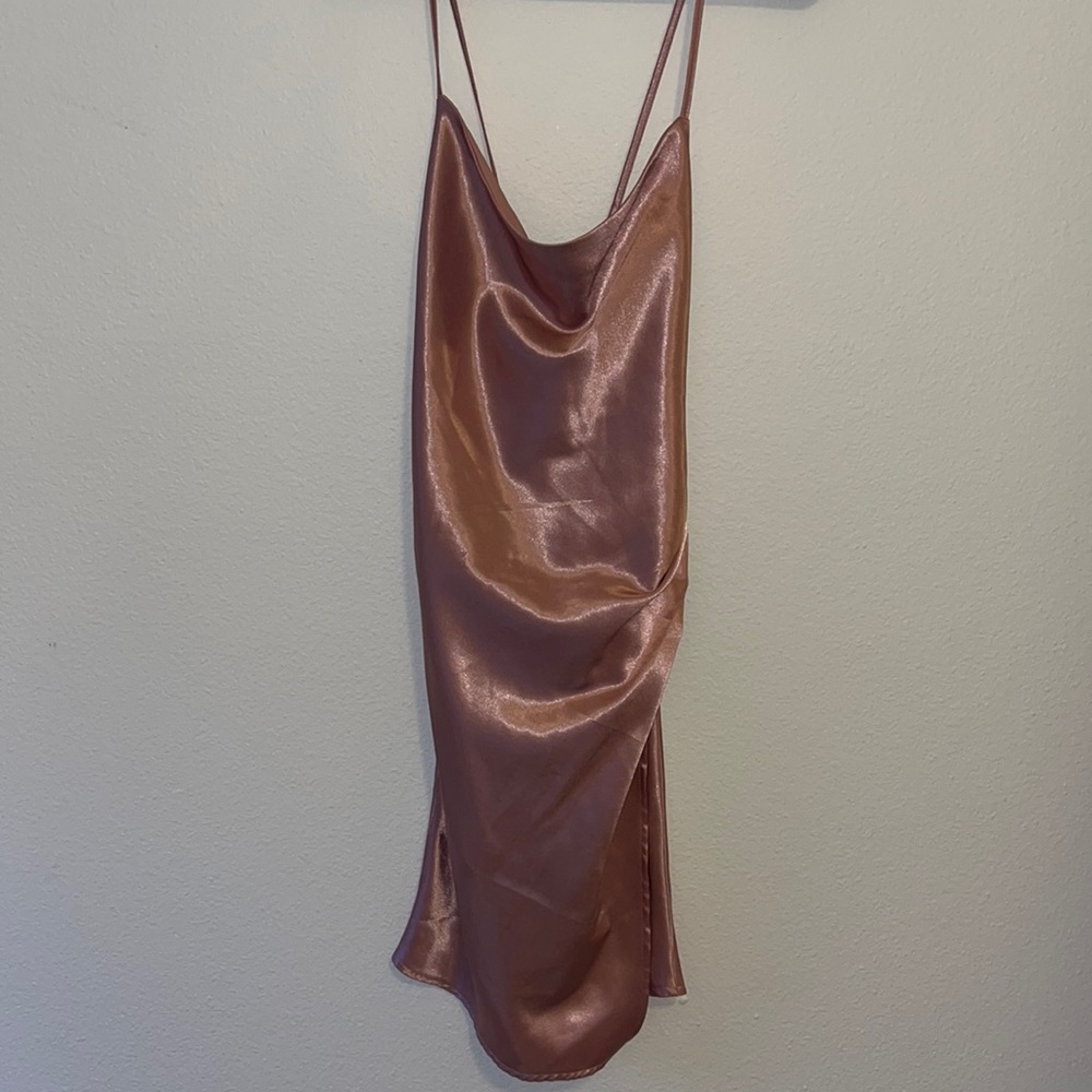 Satin slip dress